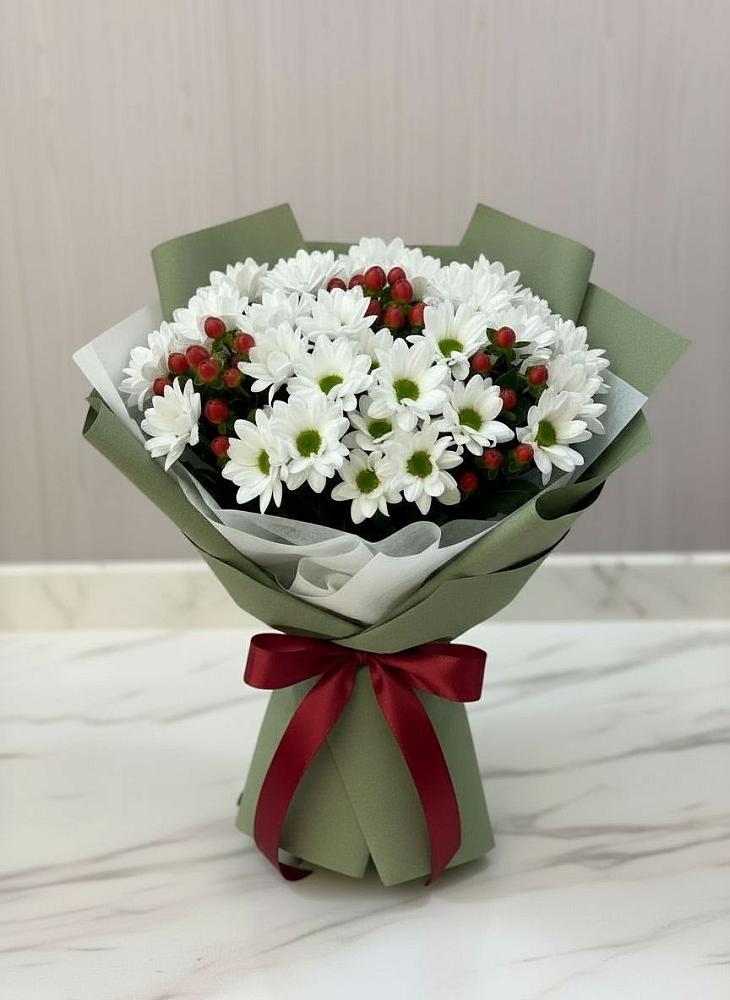 Букет цветов из: Хризантемы в Бикине