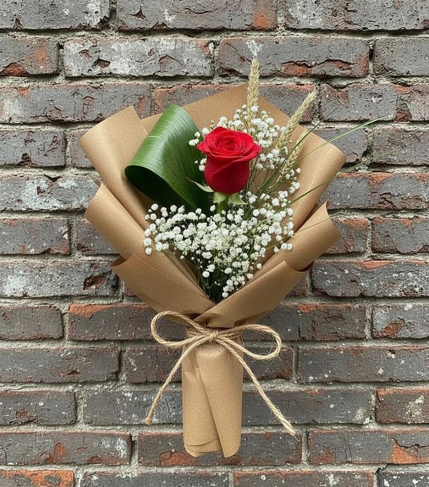 Букет цветов из: Розы в Бикине