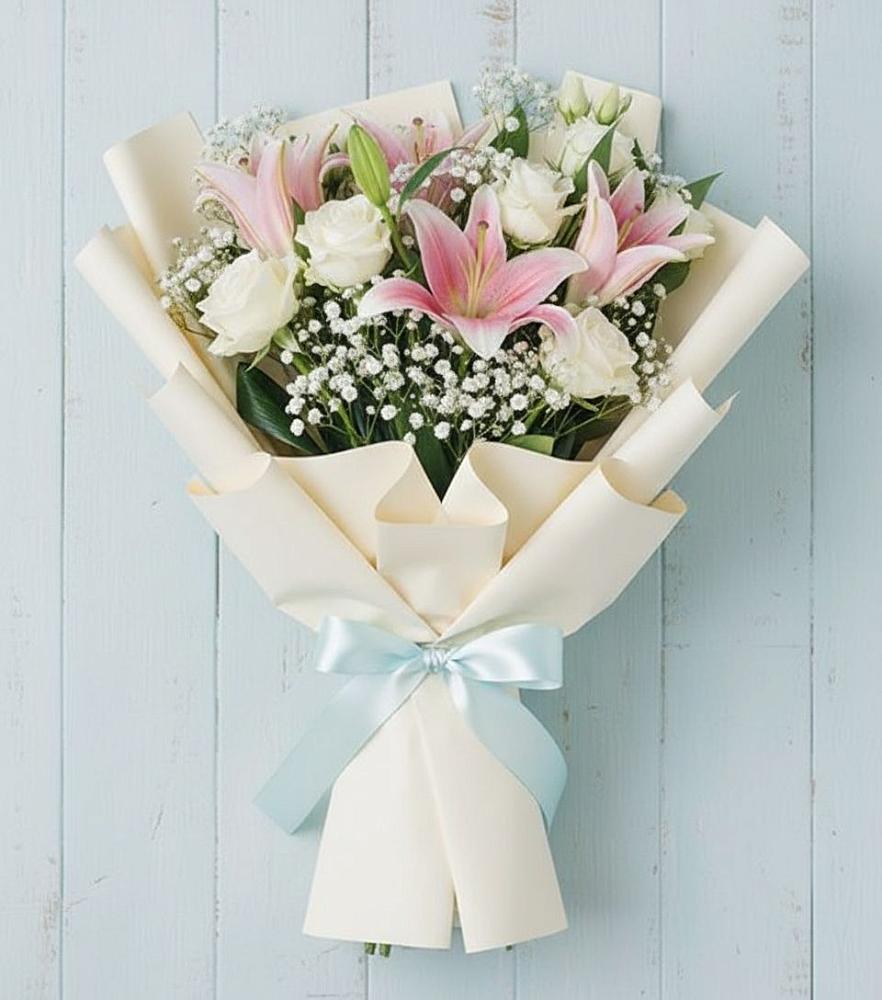 Букет цветов из: Лилии в Бикине