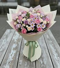 Букет цветов из:  Розы и Хризантемы в Бикине