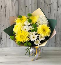 Букет цветов из:  Хризантемы в Бикине