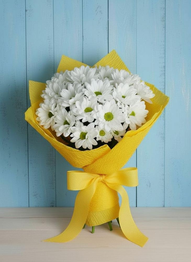 Букет цветов из: Хризантемы в Бикине