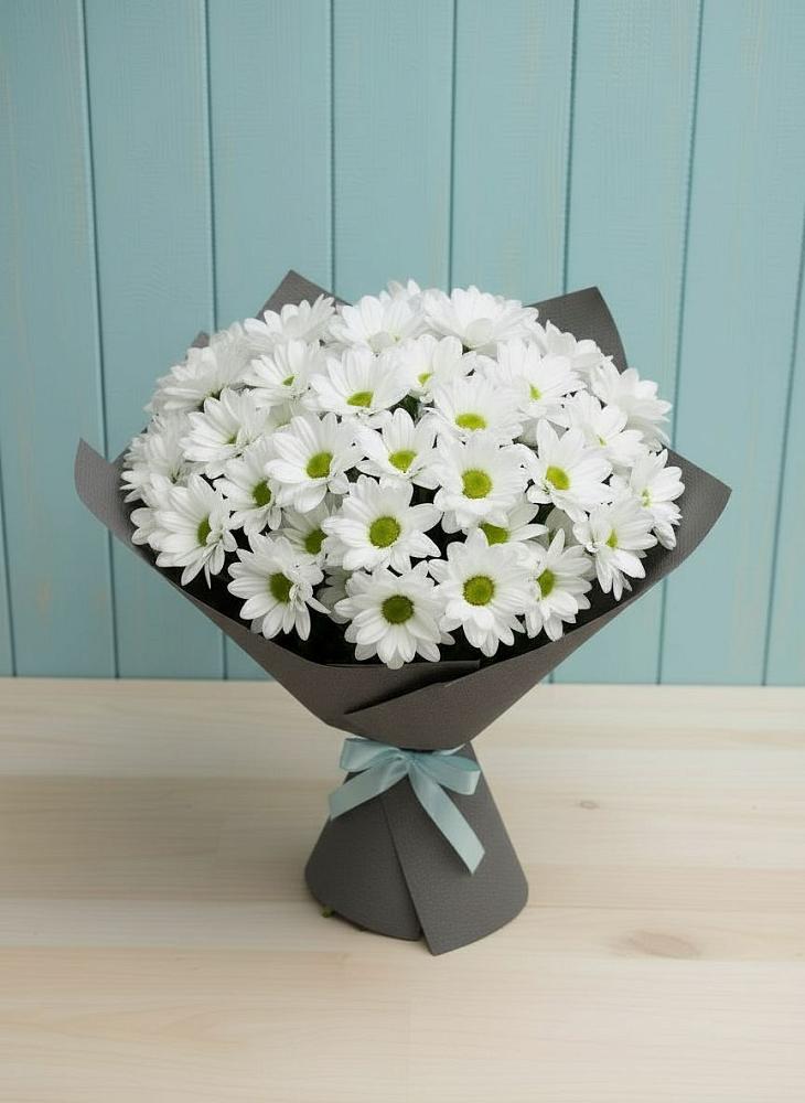 Букет цветов из: Хризантемы в Бикине